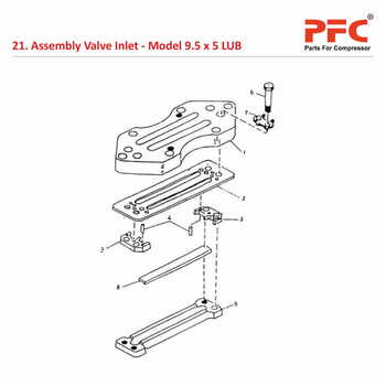 Valve Inlet IR 9 1/2 x 5 ESV LUB Compressor Parts