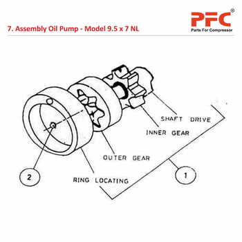 Oil Pump IR 9 1/2 x 7 ESV NL Air Compressor Parts