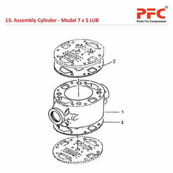 Cylinder IR 7 x 5 ESV LUB Air Compressor Parts