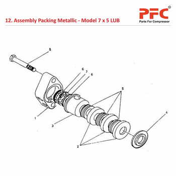 Packing Metallic IR 7 x 5 ESV LUB Compressor Parts