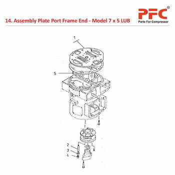 Plate Port Frame End IR 7 x 5 ESV LUB Parts