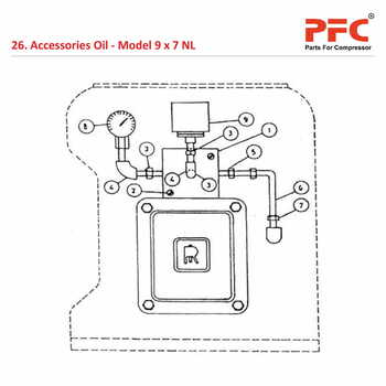 Accessories Oil IR 9 x 7 ESV NL Air Compressor Parts