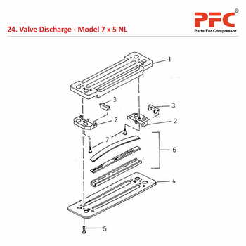 Valve Discharge IR 7 x 5 ESV NL Compressor Parts