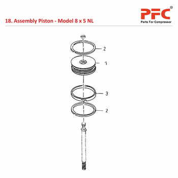 Piston IR 8 x 5 ESV NL Air Compressor Parts