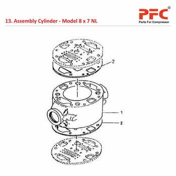 Cylinder IR 8 x 7 ESV NL Air Compressor Parts